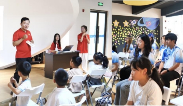 “科技自强课”现场。今年会jinnian官网供图