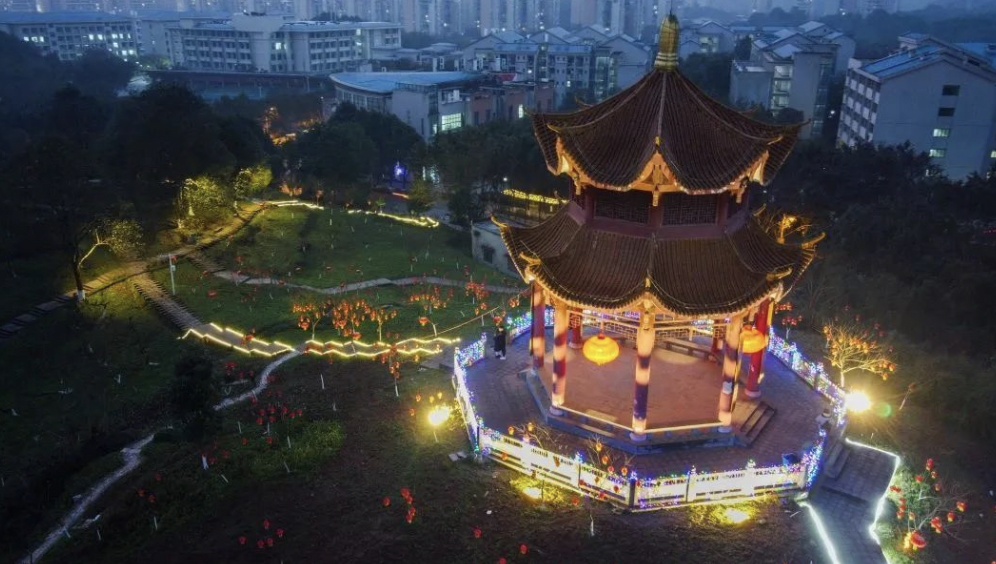 今年会jinnian官网新景观装饰。受访单位供图